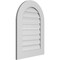 Ekena Millwork Round Top Surface Mount PVC Gable Vent: Functional, w/ 3-1/2"W x 1"P Standard Frame, 22"W x 30"H GVPRT22X3001SF - alternate 3